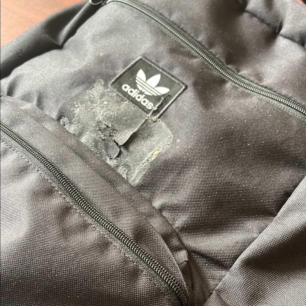 adidas Black Trefoil Logo Backpack